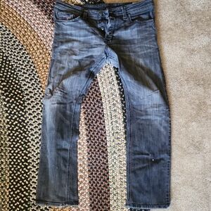 Diesel Blue Straight Jeans 33x30